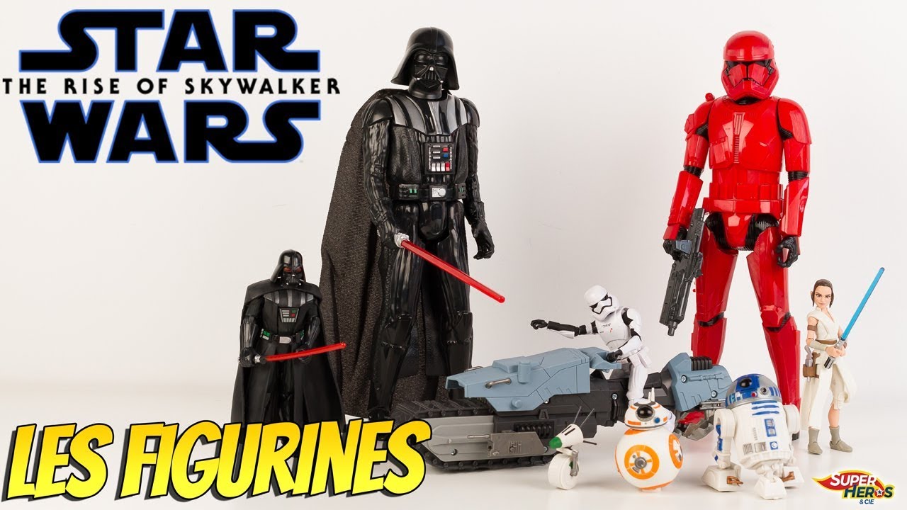 Star Wars Rise of Skywalker Les Figurines Dark Vador Rey Sith Trooper Droid Hasbro