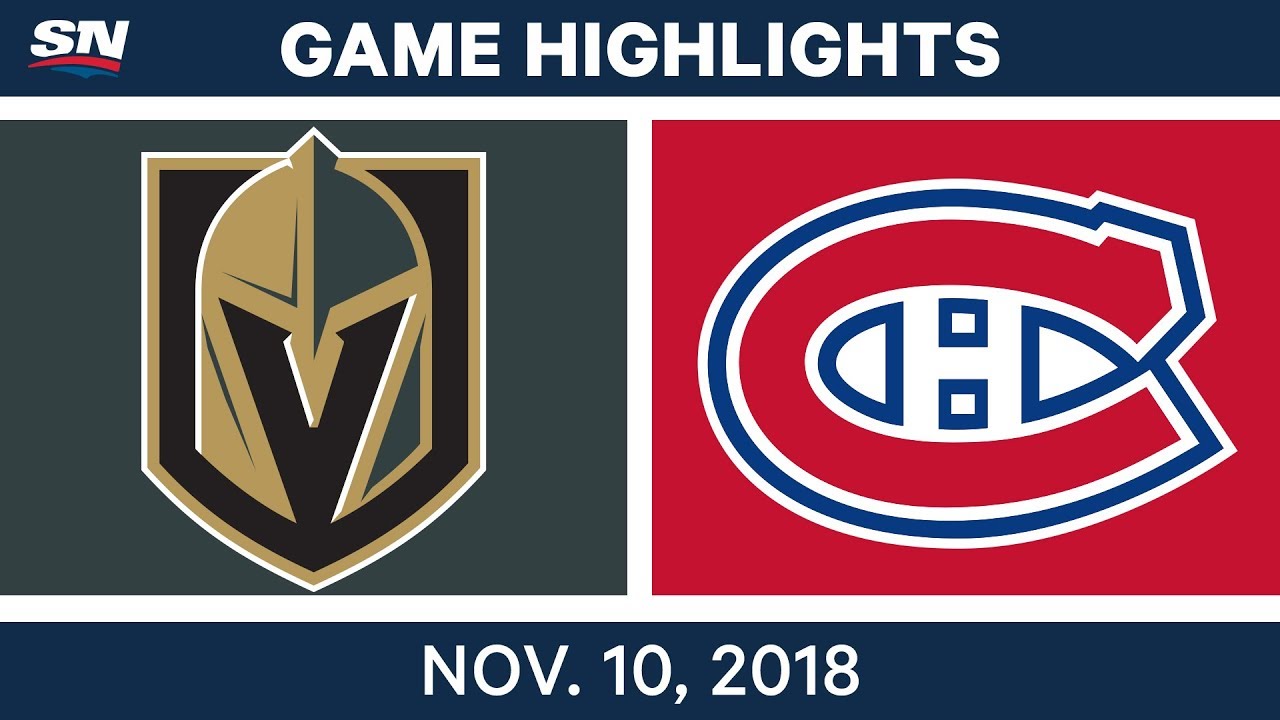 NHL Highlights | Golden Knights vs. Canadiens – Nov. 10, 2018