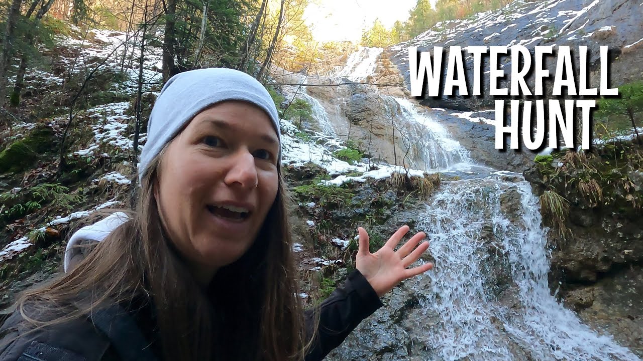 WINTER WATERFALL HUNT || Martinas Life