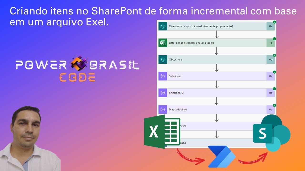 [Power Automate] - Criando itens no SharePont de forma incremental com base em um arquivo Exel
