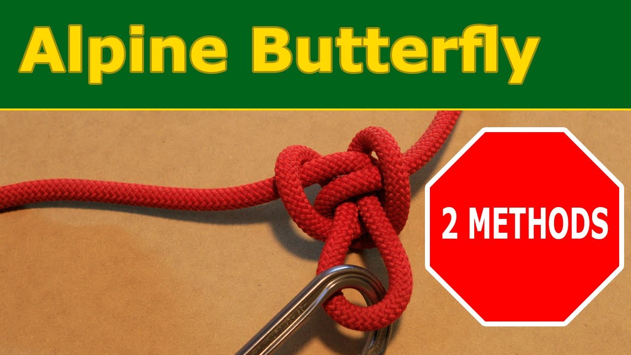 Alpine butterfly knot Two methods