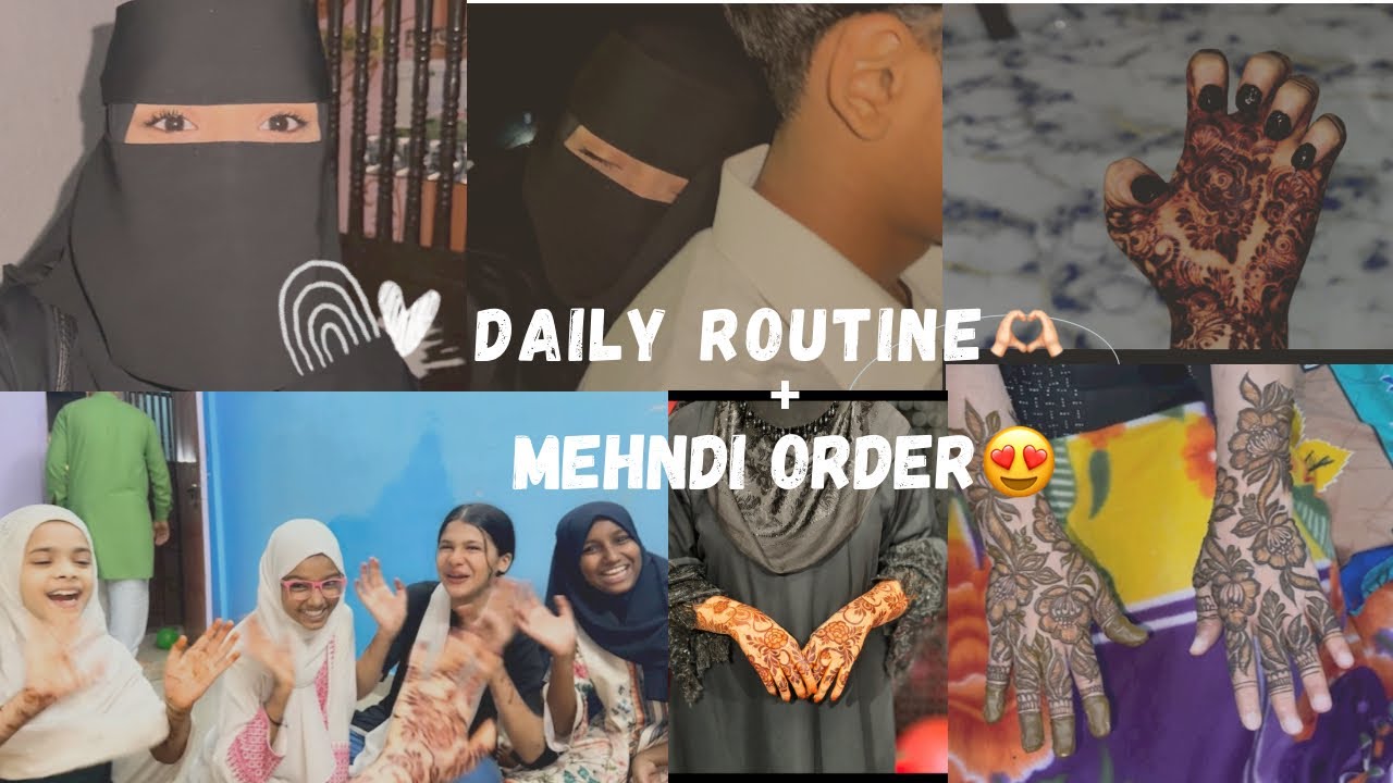 Inaya ki mummy or dadi ko lagayi aaj mehndi🥰❤️ ||daily routine or mehndi vlogs|| 