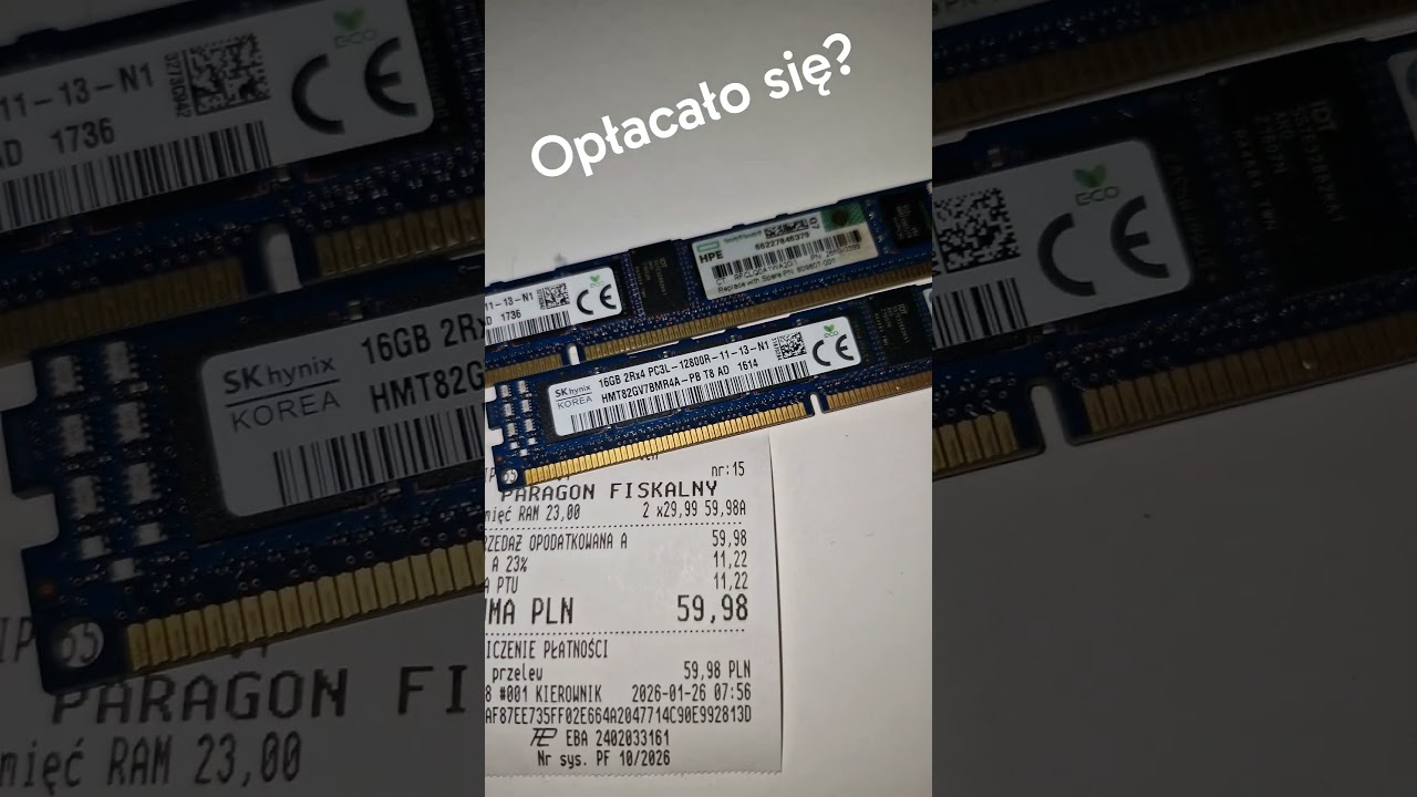 DDR3 wraca na salony? 😅 32GB za 60zł