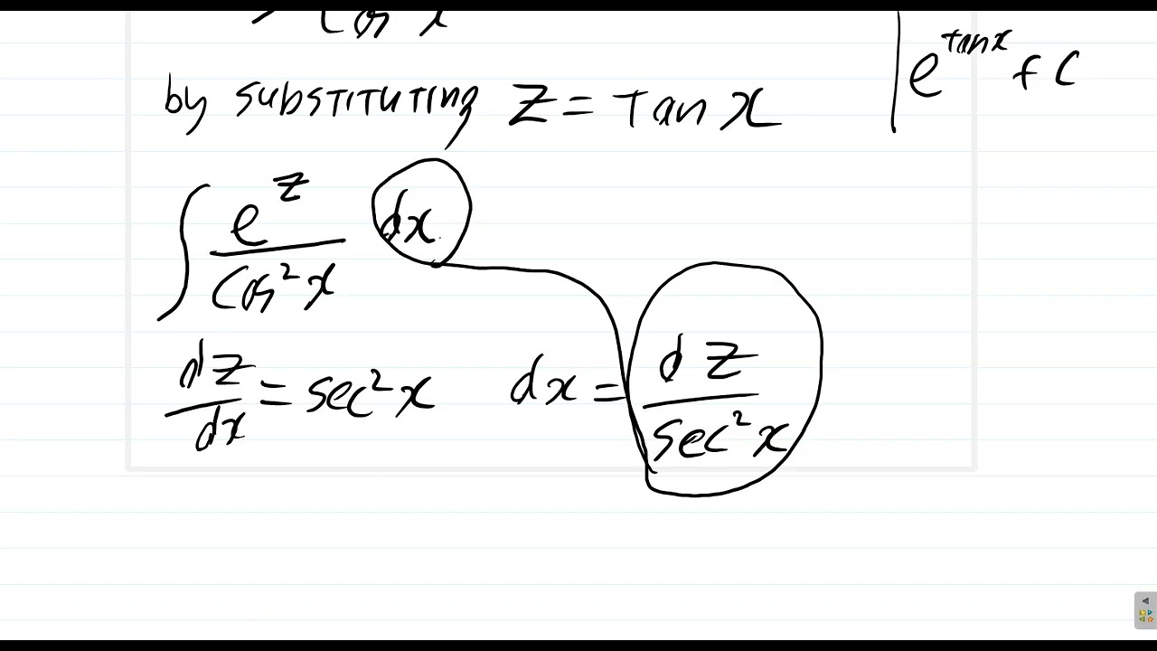 Математический анализ 1, январь 2023 г., вопрос 5А. Интегрирование методом подстановки.