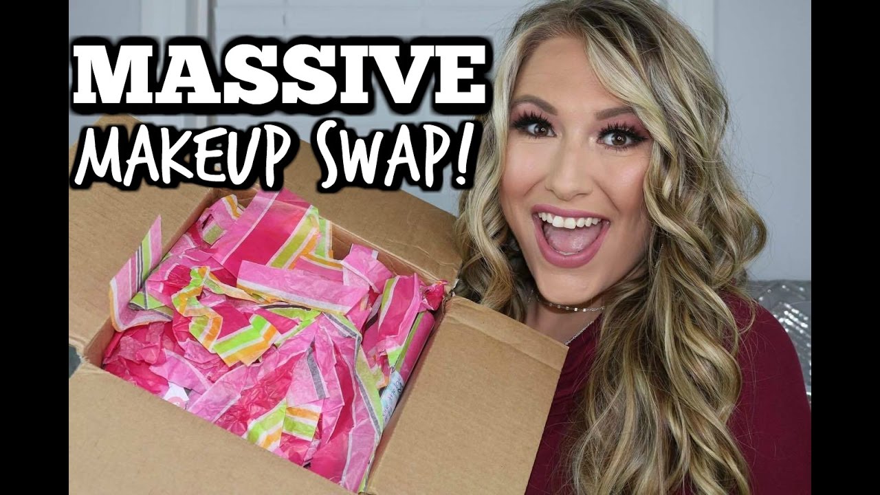 MASSIVE HIGH END MAKEUP SWAP!!!!