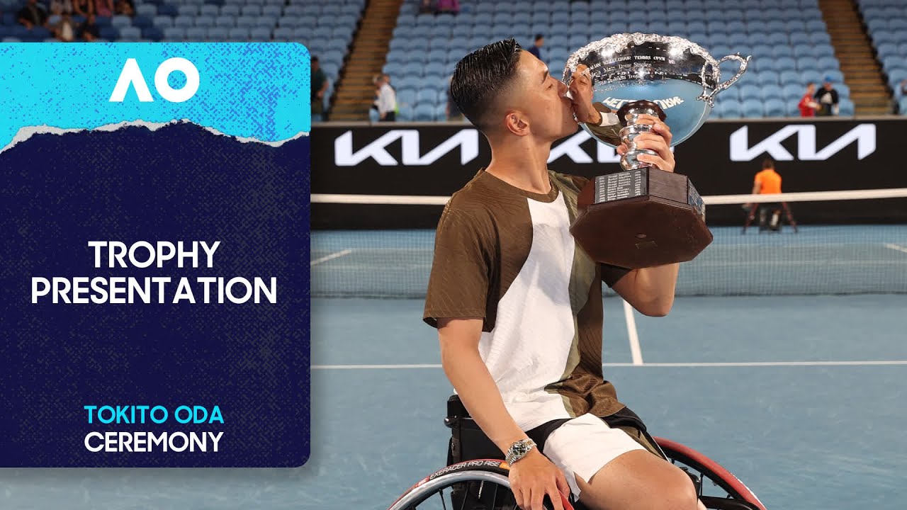 Men's Wheelchair Singles Trophy Ceremony | Martin De la Puente v Tokito Oda | Australian Open 2026