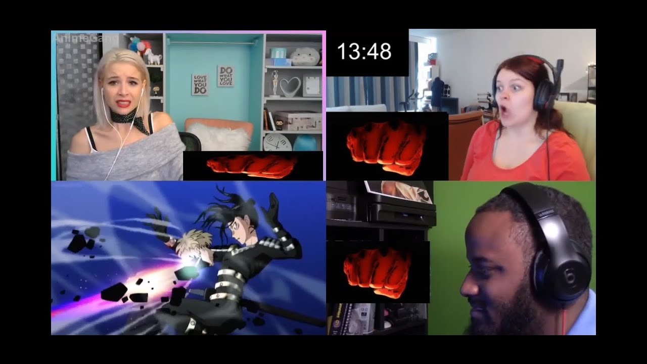 Genos and saitama vs Sonic reaction | One Punch Man Season 2 Mashup Reaction HD