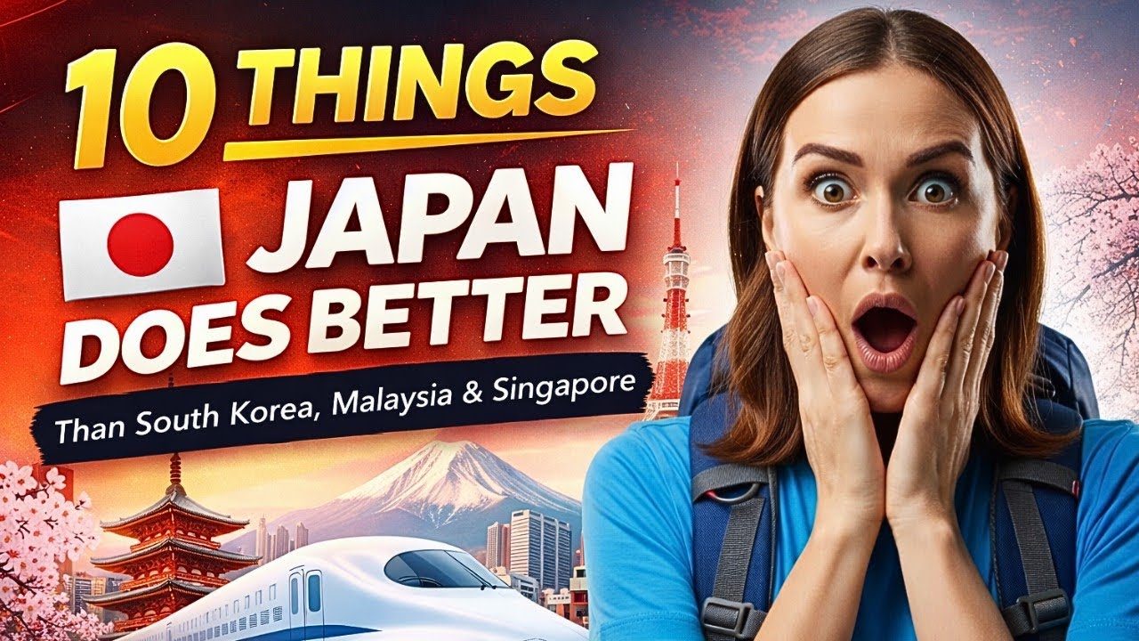 10 Things Japan Does Better Than South Korea, Malaysia, and Singapore 🇯🇵