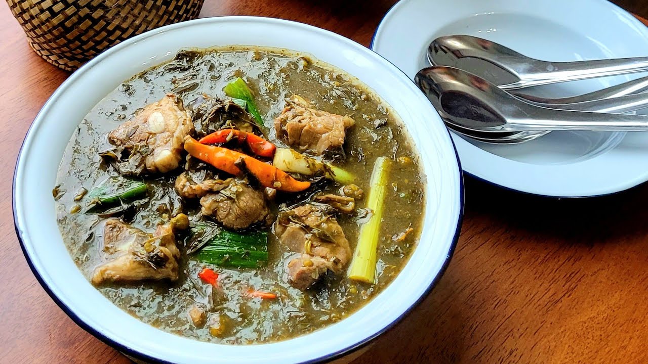 Keang kee lek | Cassia leaves/flowers stew | Lao food