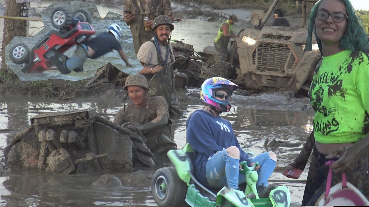 BARBIE JEEP RACING AND SINKING ATV .. NEW YORK STATE OFFROAD PARK PT 9
