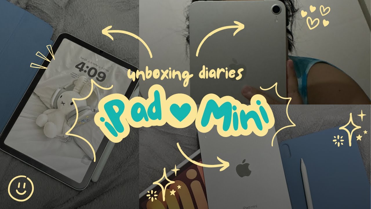 ipad mini 7 unboxing + usb-c pencil ✨ the perfect on-the-go setup 💼