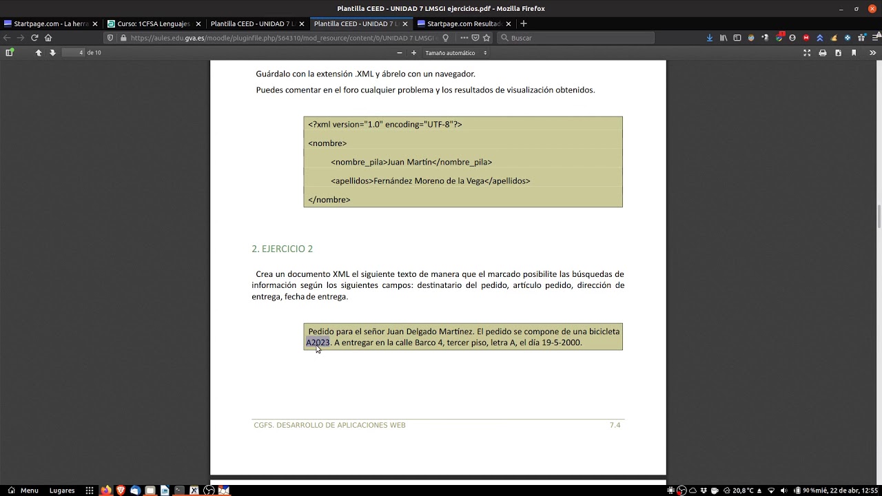 04. xml básico ejercicios