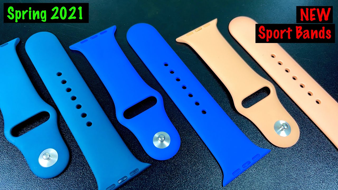 NEW Apple Watch Sport Bands | Spring 2021 - Review (ALL COLORS) + GIVEAWAY !
