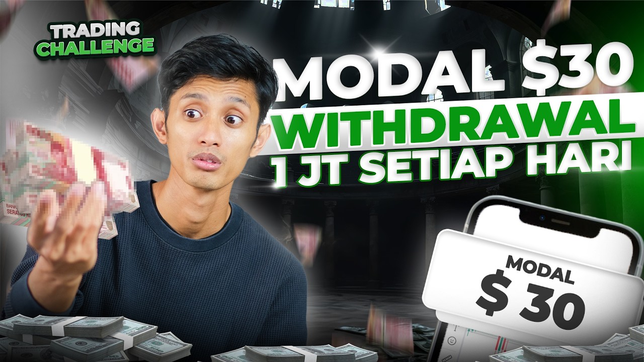 Trading $30 withdrawal 1.5 juta setiap hari | Trading_Challenge EP 3