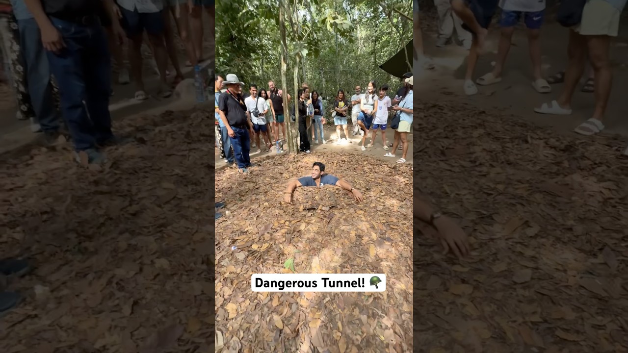 Dangerous Tunnel in Vietnam! 😱🪖 #shorts #vlog