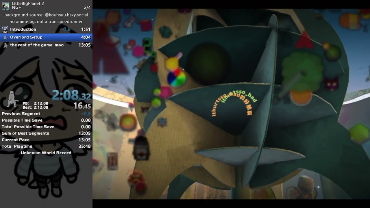 LittleBigPlanet 2 - NG+ Speedrun in 4:17 RTA