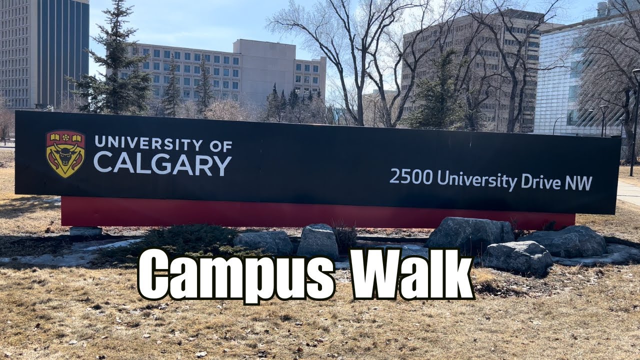 Calgary Walk🚶‍♂️University Of Calgary 🇨🇦