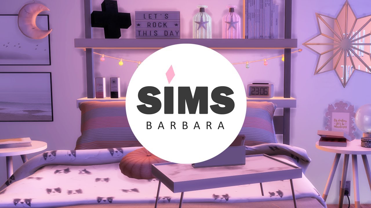 SIMS 4 | CONFORT YOUNG FEMALE TINY HOUSE | DL + CC | STOP MOTION