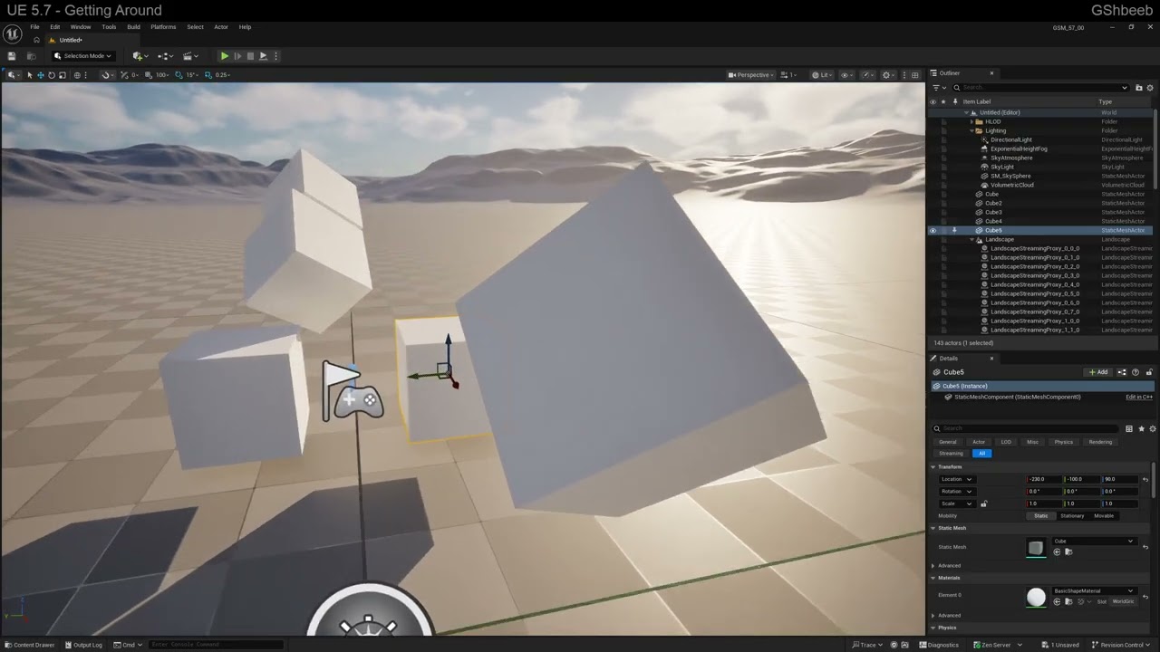 Getting Around in Unreal Engine