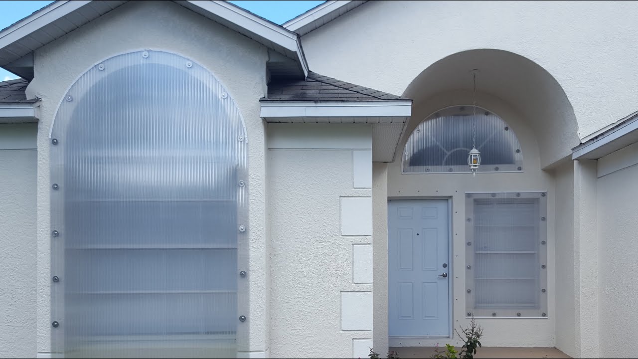 HurriGuard panels - How to install the Hurricane Shutters