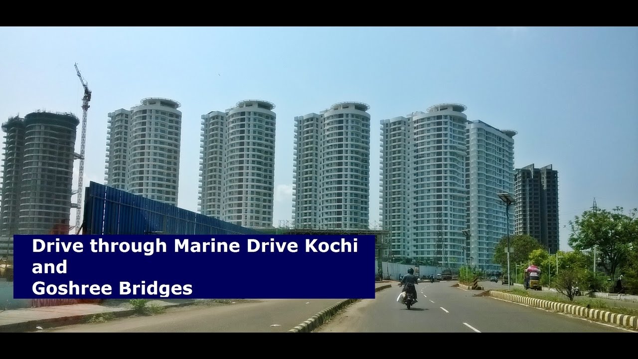 Drive through Kochi | Marine Drive & Goshree Bridges