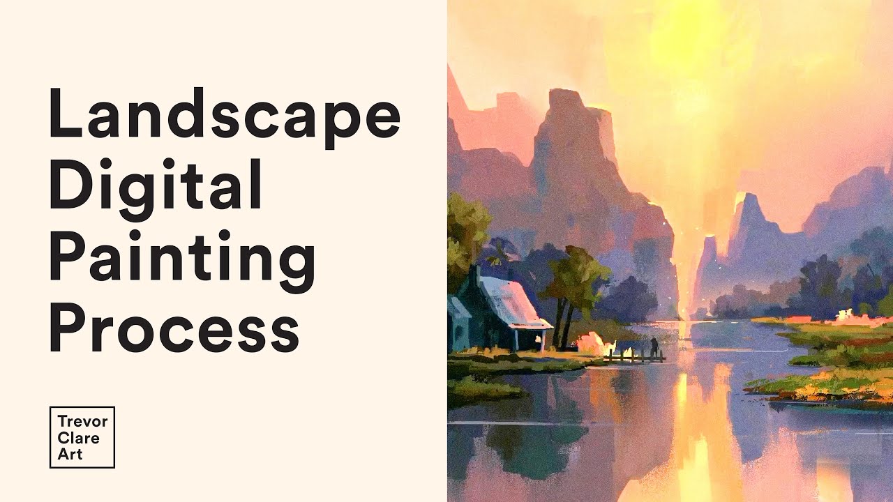 Full LANDSCAPE Digital Painting [PROCREATE TIMELAPSE]