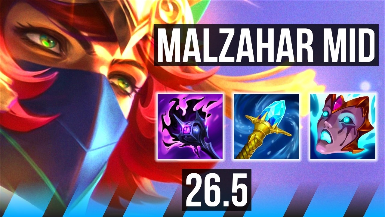 MALZAHAR vs KATARINA (MID) | Perfect KDA: 15/0/4 | KR Master | 26.5