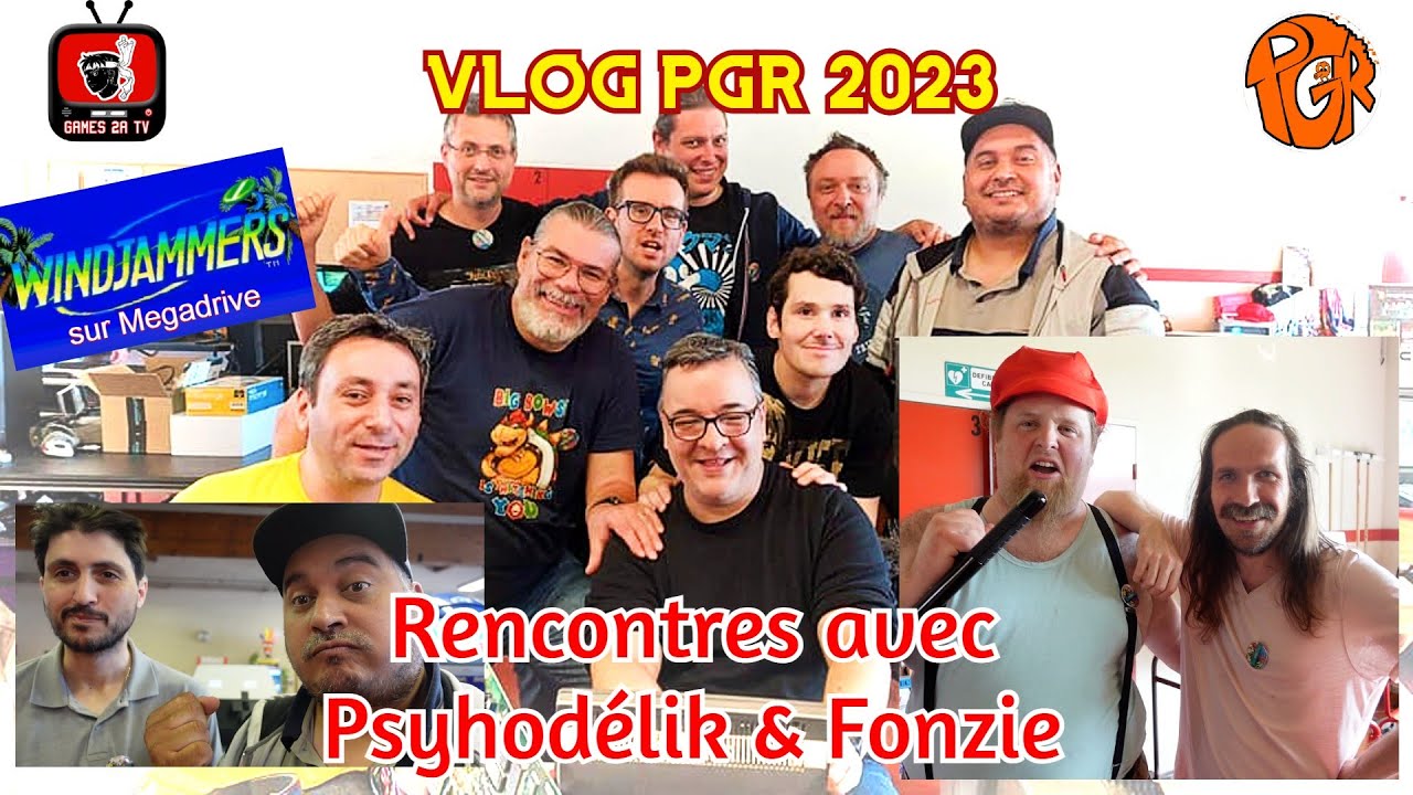 Vlog PGR 2023 - avec Fonzie, Psyhodelik, Windjammers sur Megadrive