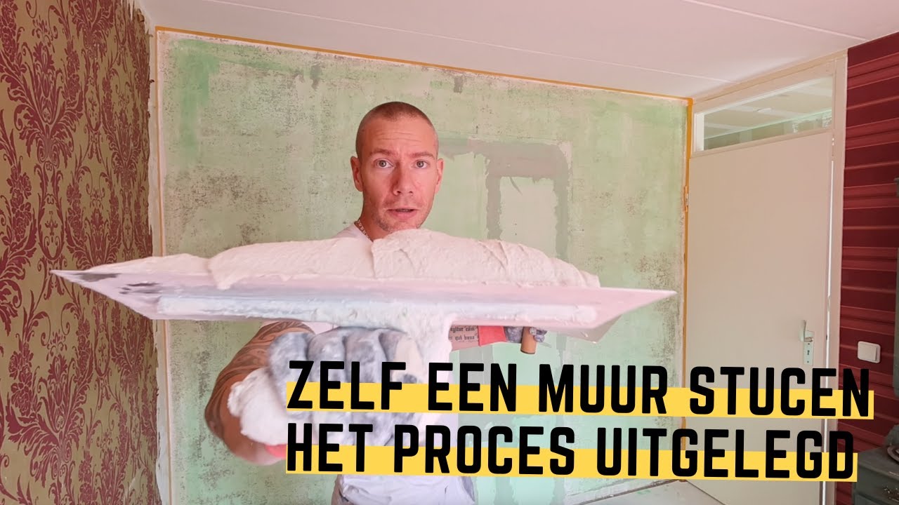 Zelf een muur stucen, het hele proces uitgelegd   |  Stucvlog #62
