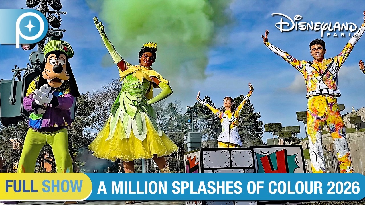 🎨 A Million Splashes of Colour is BACK ! First performance of new season at Disneyland Paris 2026