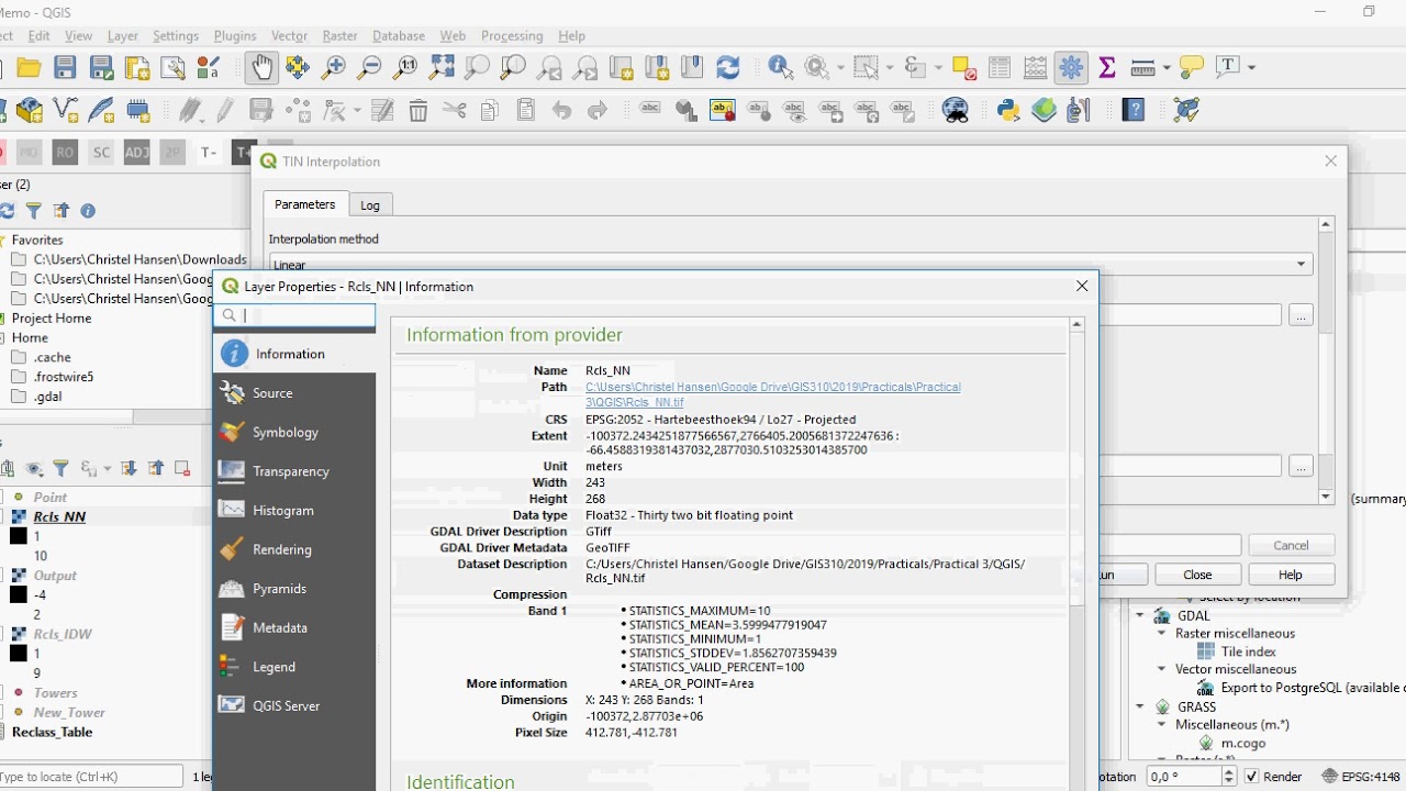 QGIS TIN Interpolation
