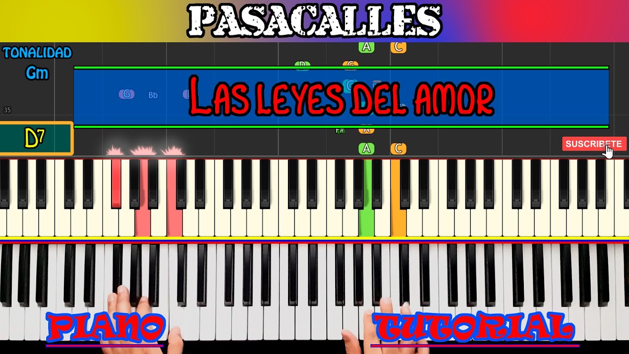 PASACALLES | Las leyes del amor | PIANO TUTORIAL + MIDI 🎹