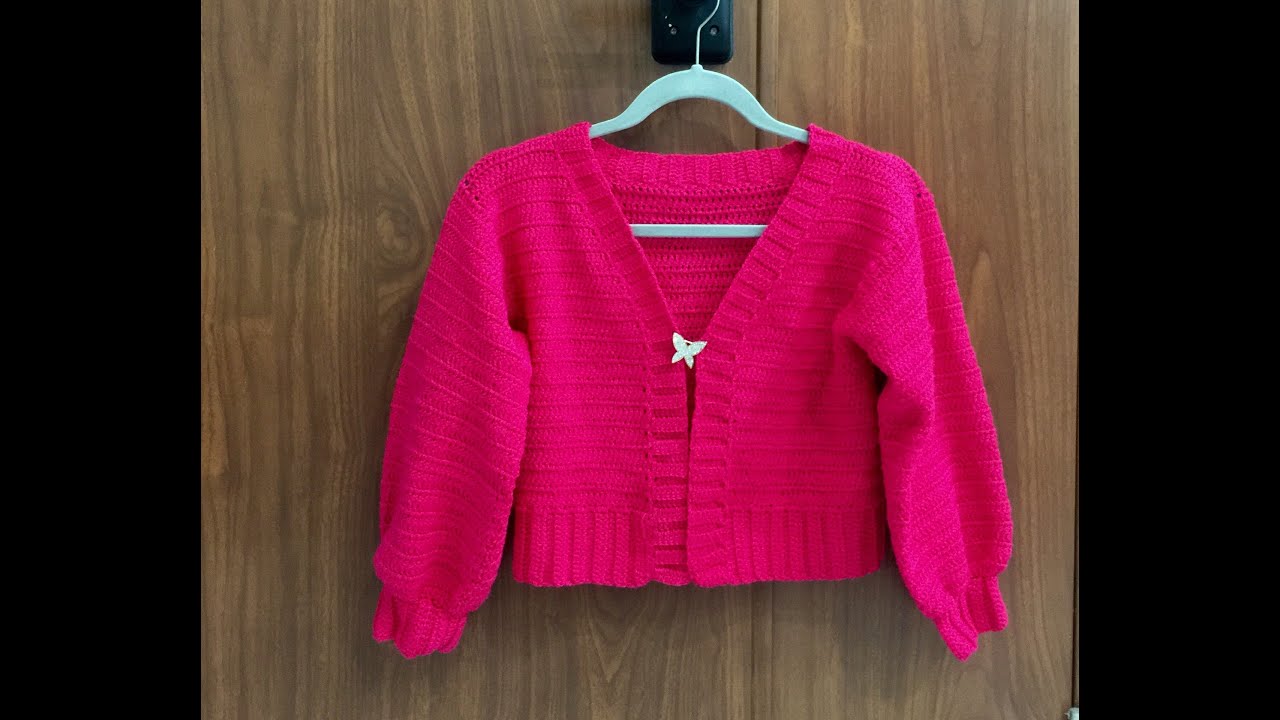 Móc áo cardigan ( crocheting a simple cardigan) P1: thân áo ( the body)