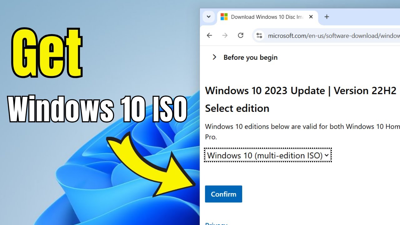Как загрузить образ Windows 10 ISO напрямую с сайта Microsoft