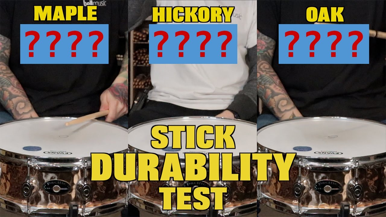 The Ultimate Drumstick Durability Test: Maple Vs. Hickory Vs. Oak