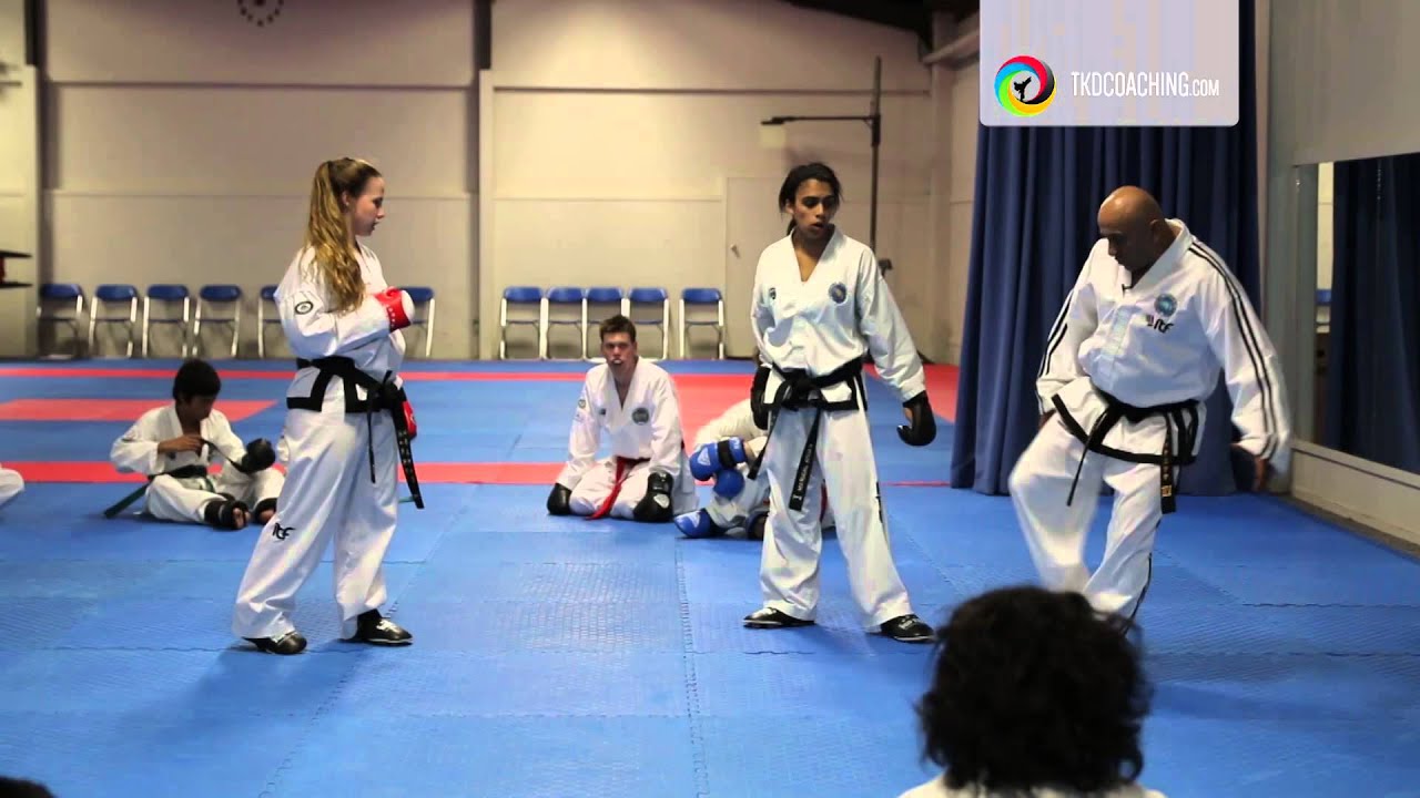 Master Daher Sparring Clips   Side   Reverse Hooking kick