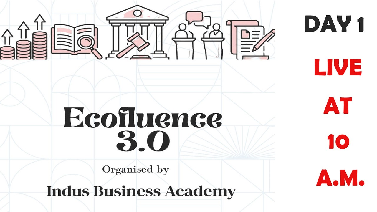 Live - 1st Day - Ecofluence 3.0 organised by Indus Business Academy, Kanakapura Road, Bengaluru
