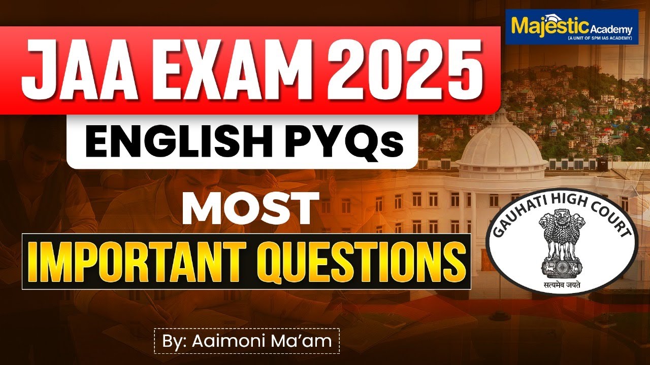 JAA Exam 2025 | Live English PYQ Session | Majestic Academy
