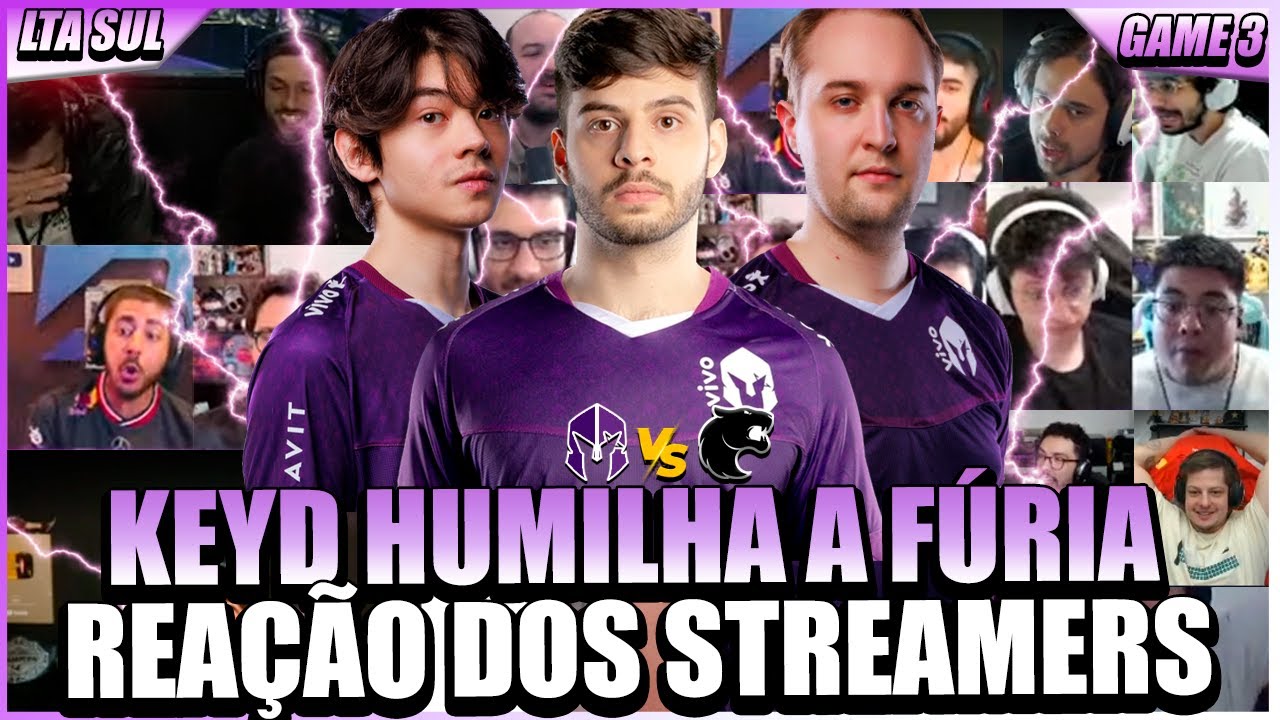 STREAMERS REAGEM a KEYD de SEEL SMURFANDO e HUMILHANDO a FÚRIA COM UM SONORO 3x0 na LTA SUL