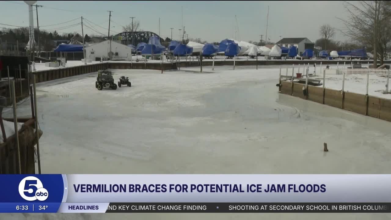 Vermilion preps for ice jams, possible flooding as weather shifts