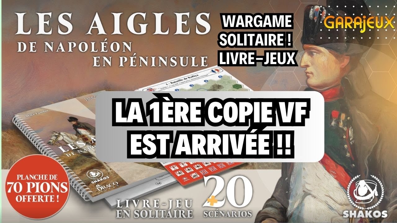NOUVEAUTE WARGAME SOLITAIRE - LA VERSION FINALE FR EST ARRIVEE EN EXCLU ! LES AIGLES NAPOLEON SHAKOS