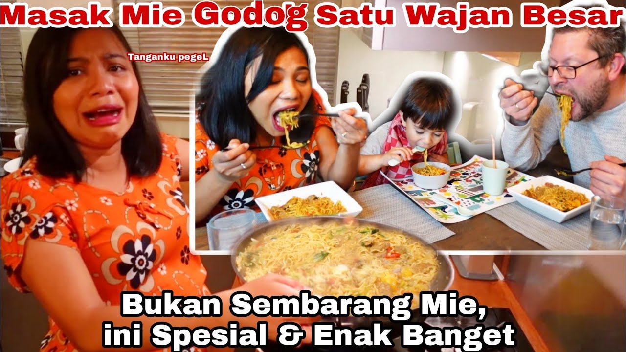 MASAK MIE GODOG SATU WAJAN BESAR, LEBIH ENAK DARI MIE DI LUARAN
