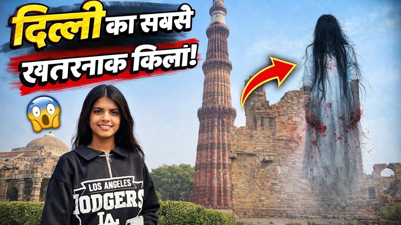 😱 डरावना क़ुतुब मीनार | रात में दिखा भूतिया साया 👻 | दिल्ली की सबसे रहस्यमयी जगह #qutubminar 