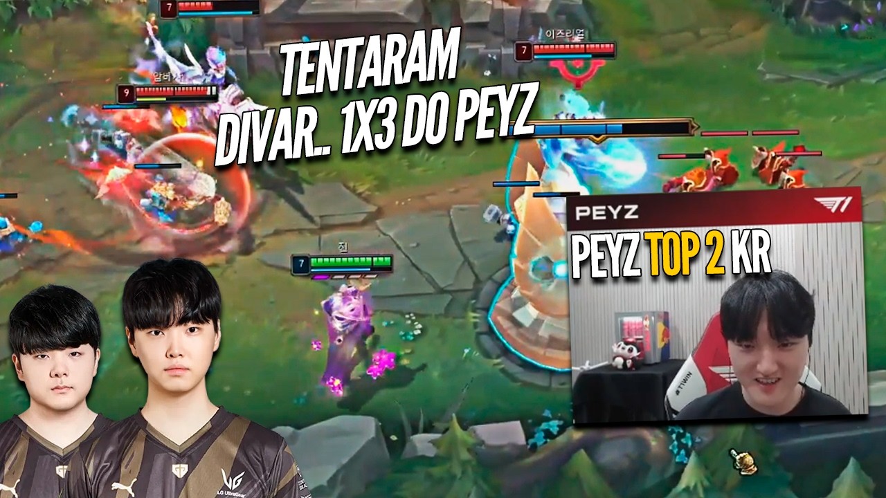 NA TELA DO T1 PEYZ, 2K PDL QUASE TOP 1 KR, JOGOU COM CHOVY e CANYON - TREINO LCK 2026
