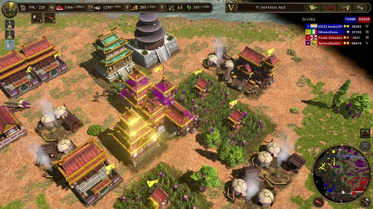 AOE 3 DE Chinese 1v2 Finish Ranked Victory