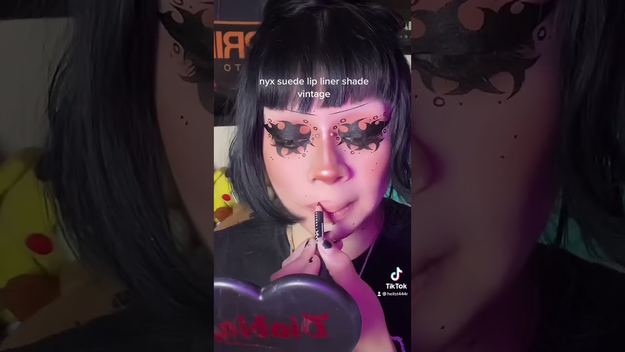 PT 2 GRAPHIC EYELINER MAKEUP TUTORIAL 👽🫧 tiktok: hellst444r ✨