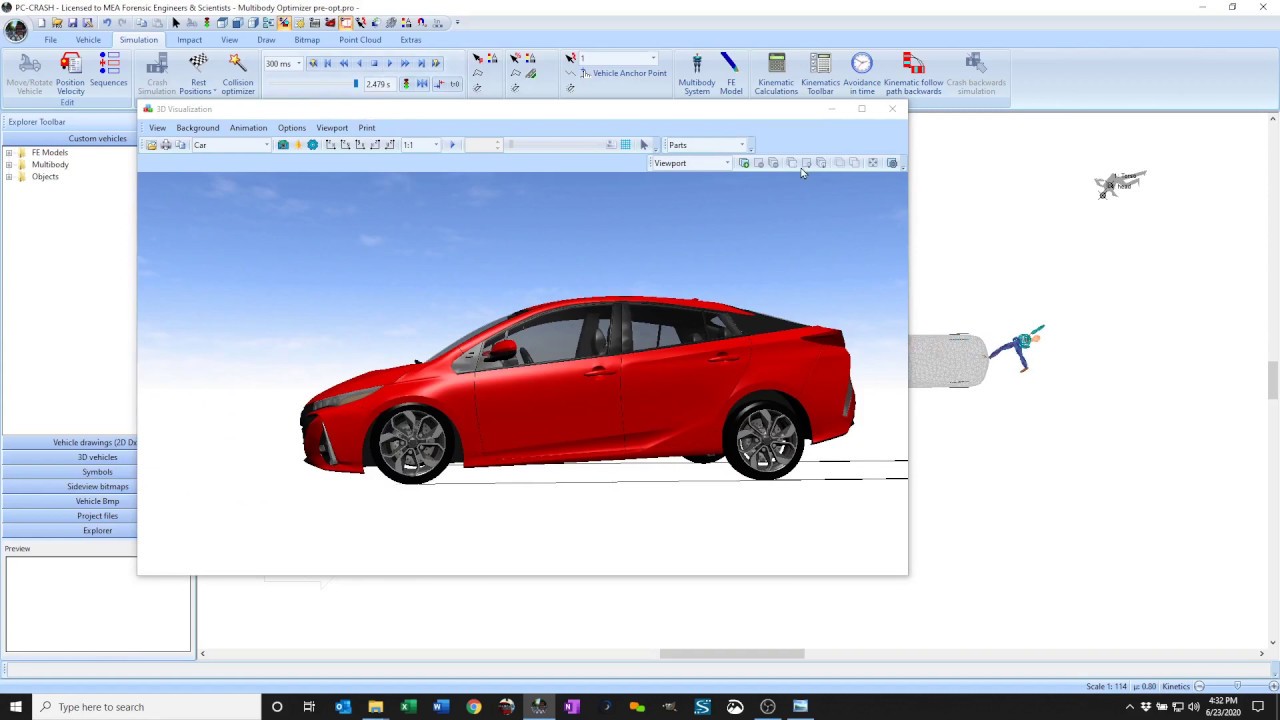 PC-Crash 12.1 Multibody Optimization