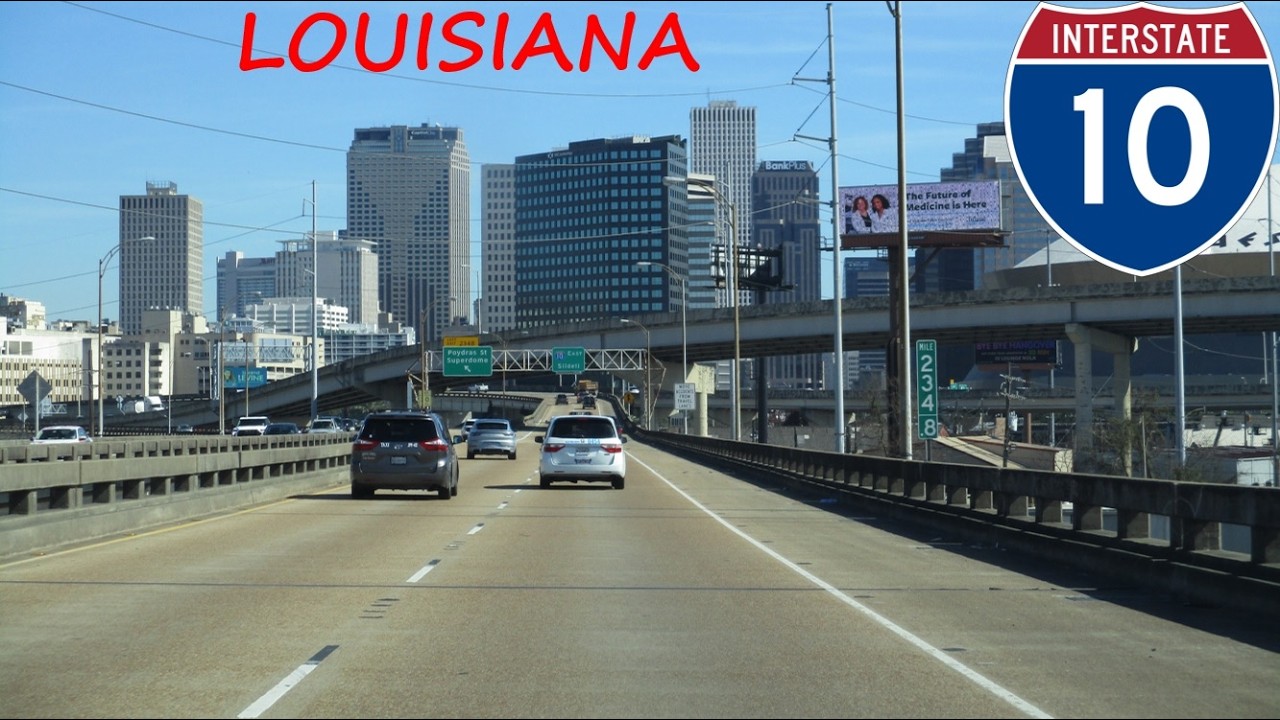 Interstate 10 - Louisiana eastbound [FULL LENGTH VIDEO]