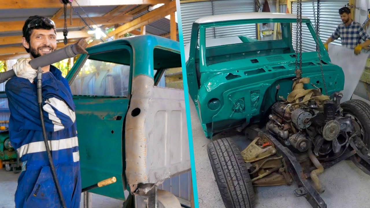 Restaurando Cabina de Camioneta C10 Destrozada