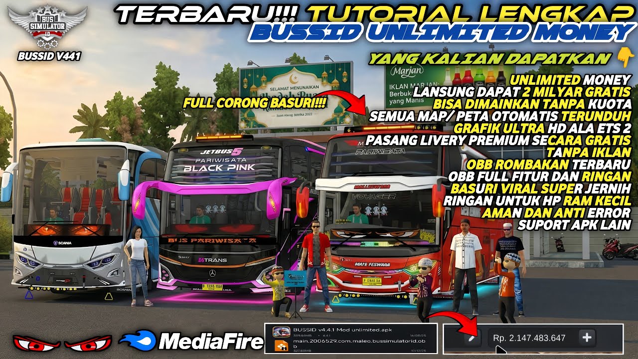 UPDATE BUSSID 4.4.1 !! CARA PASANG APK + OBB BUSSID V4.4.1 TERBARU | BISA SEMUA HP